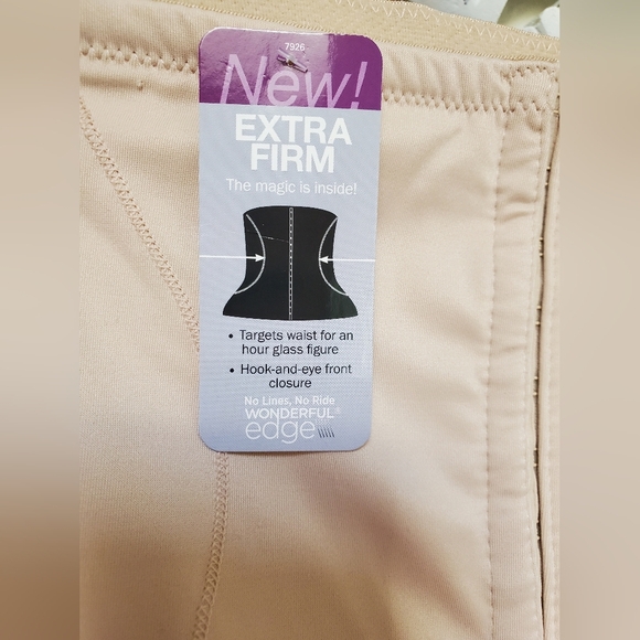 NWT Naomi & Nicole Waist Cincher Trainer Extra Firm Magic Grip XL in Nude - Picture 3 of 13